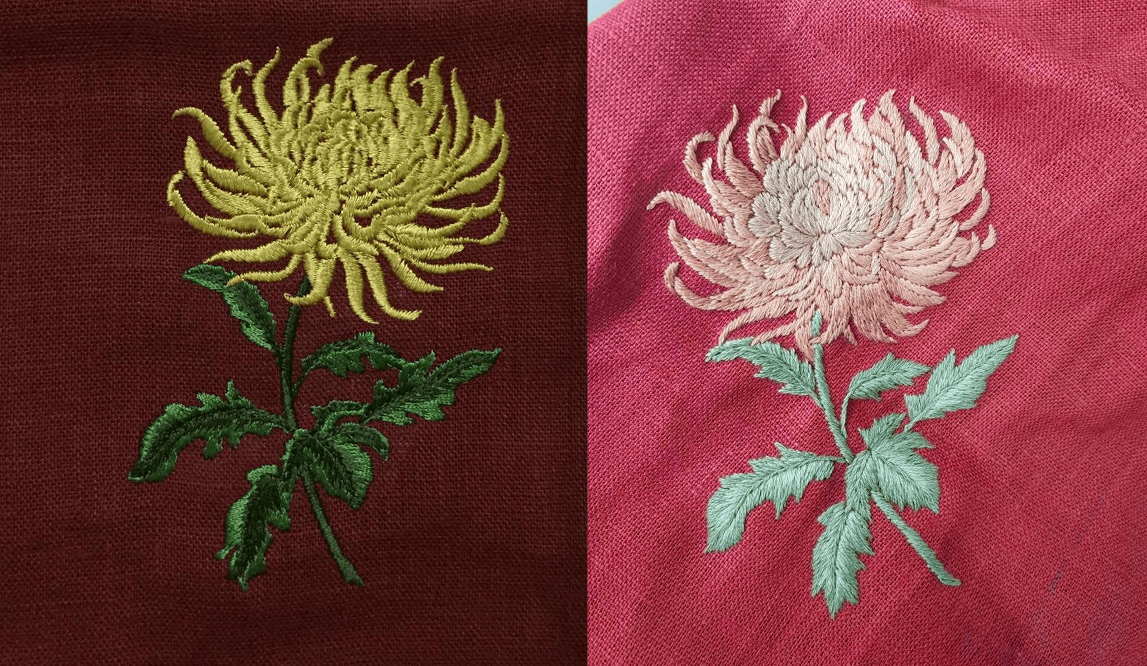 Difference between machine embroidery and hand embroidery