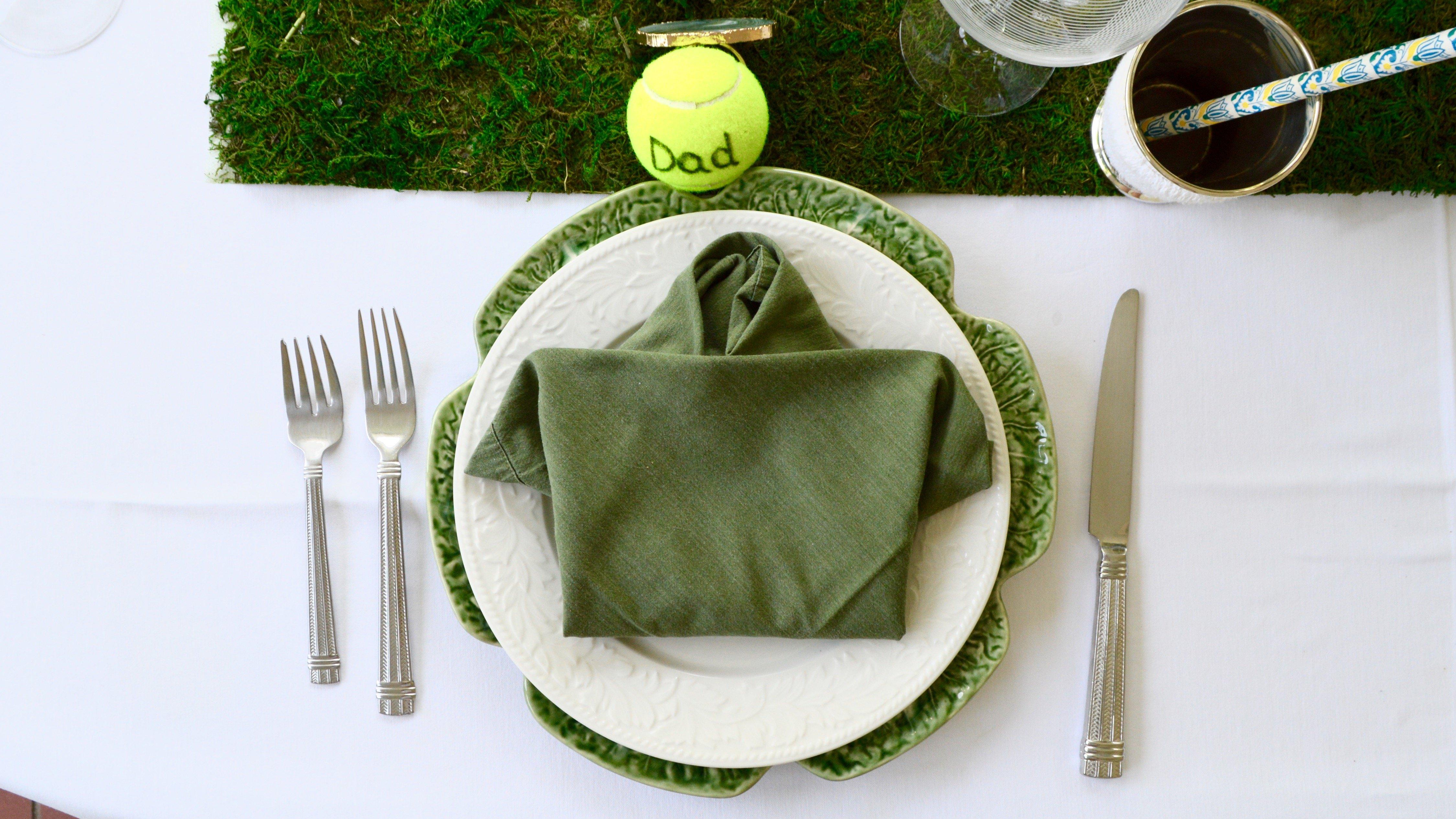 How About Orange: Fold a napkin shirt for Father's Day