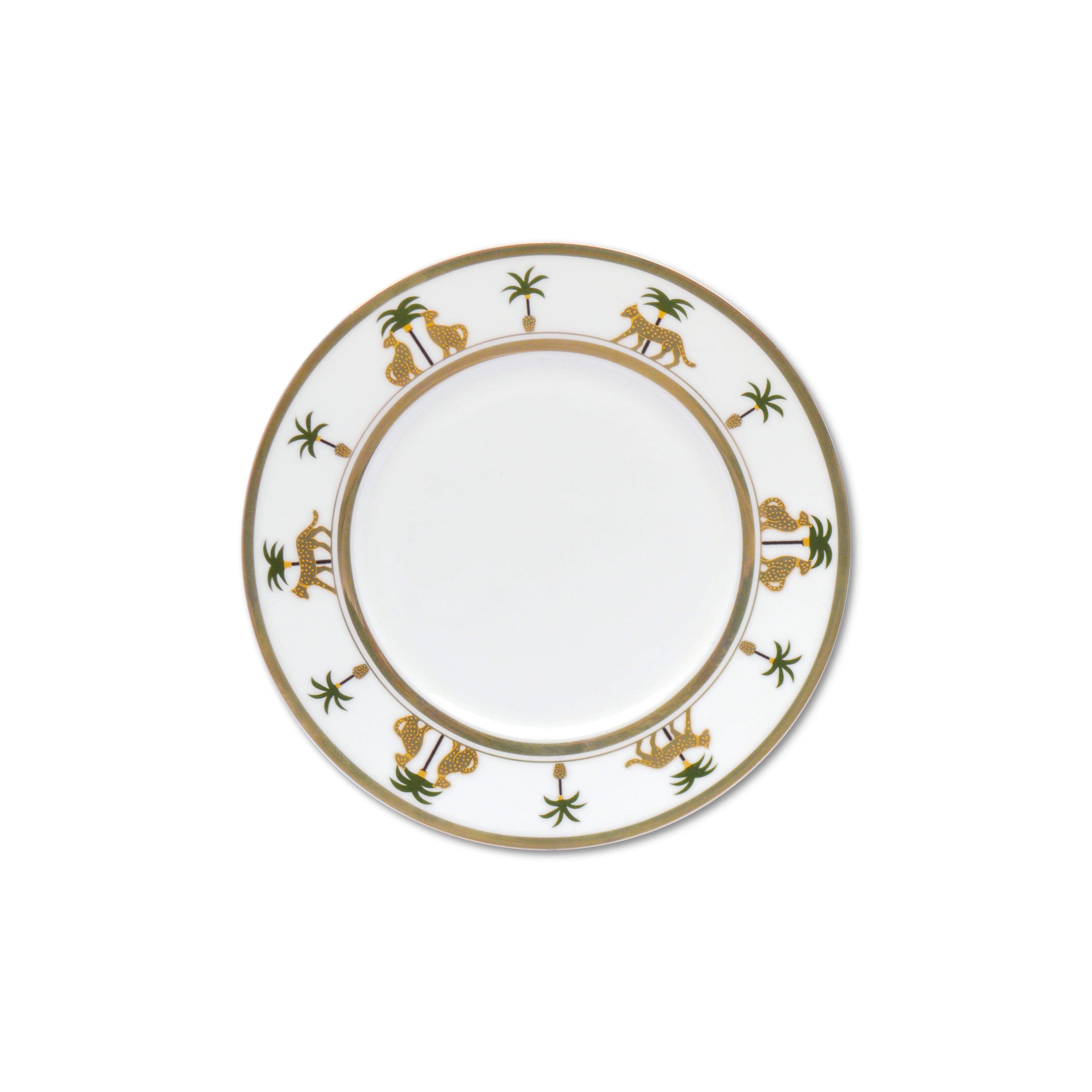 Gold Leopard Salad Plate Chefanie