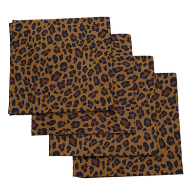 Leopard Napkins (4) gold leopard timeless tableware items Chefanie 