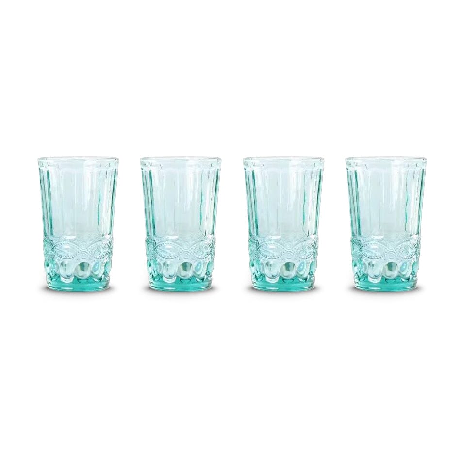 Teal Highball Glasses (4)