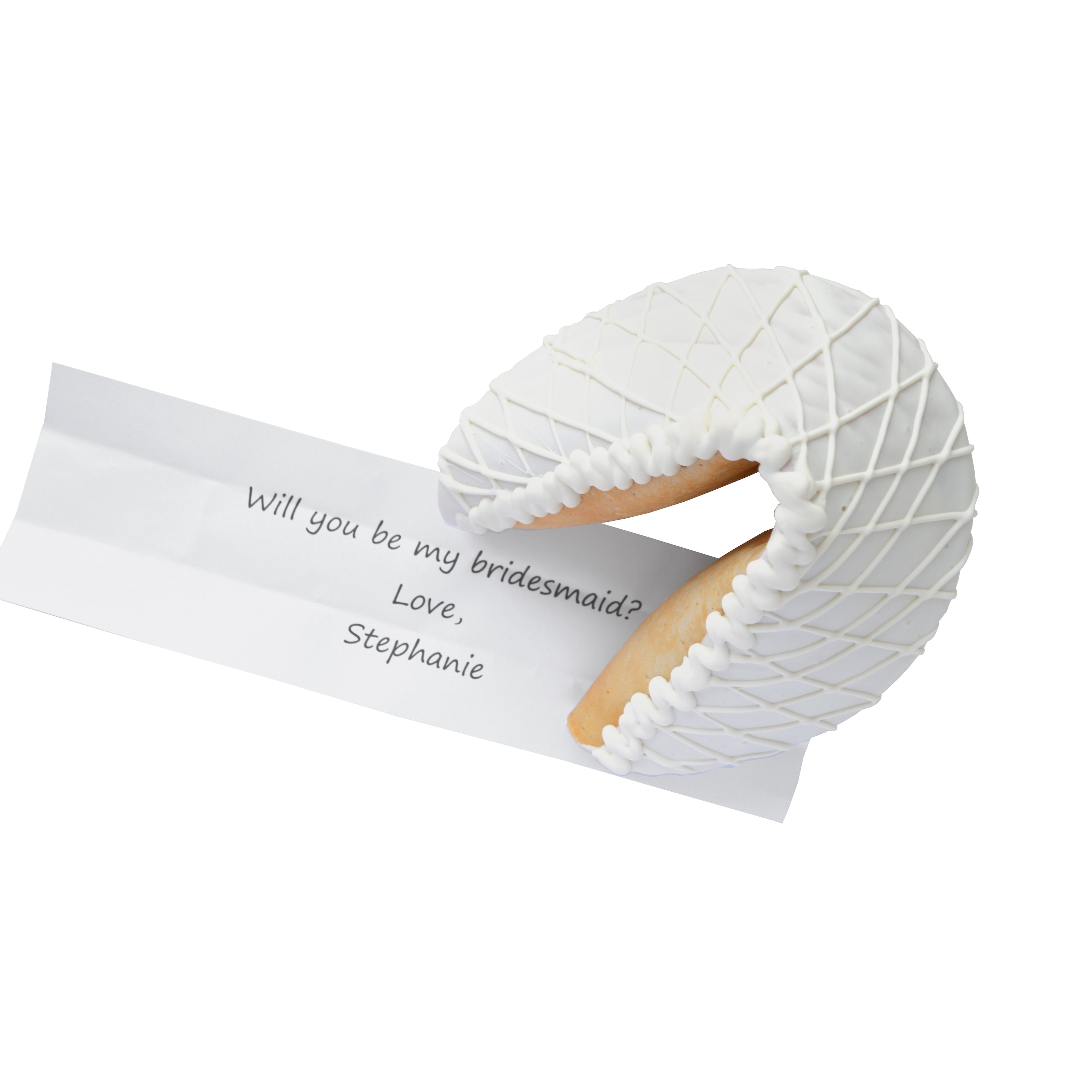 LARGE FORTUNE COOKIE - OFF WHITE