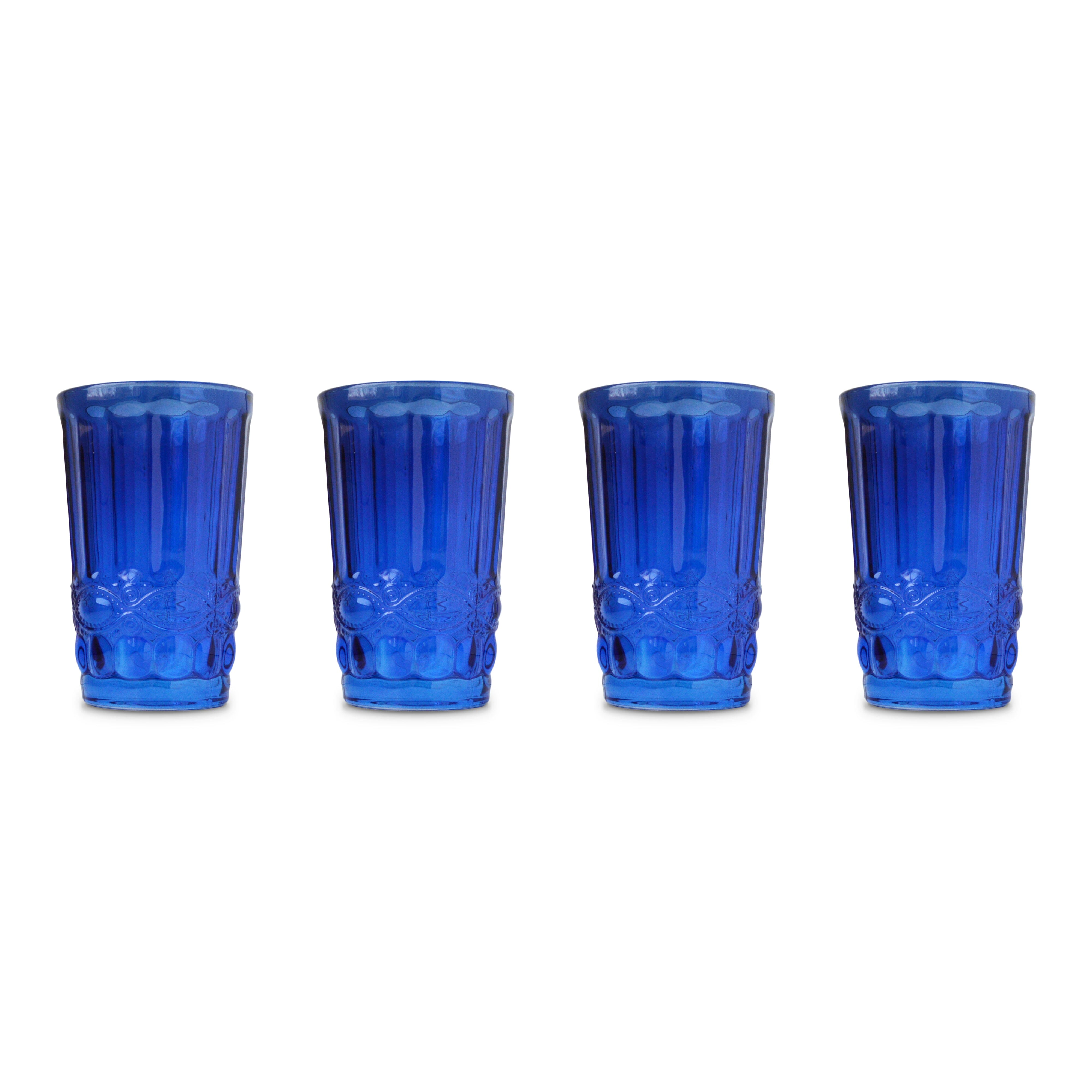 Blue Highball Glasses (4)