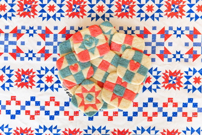 Patriotic Quilt Cookies