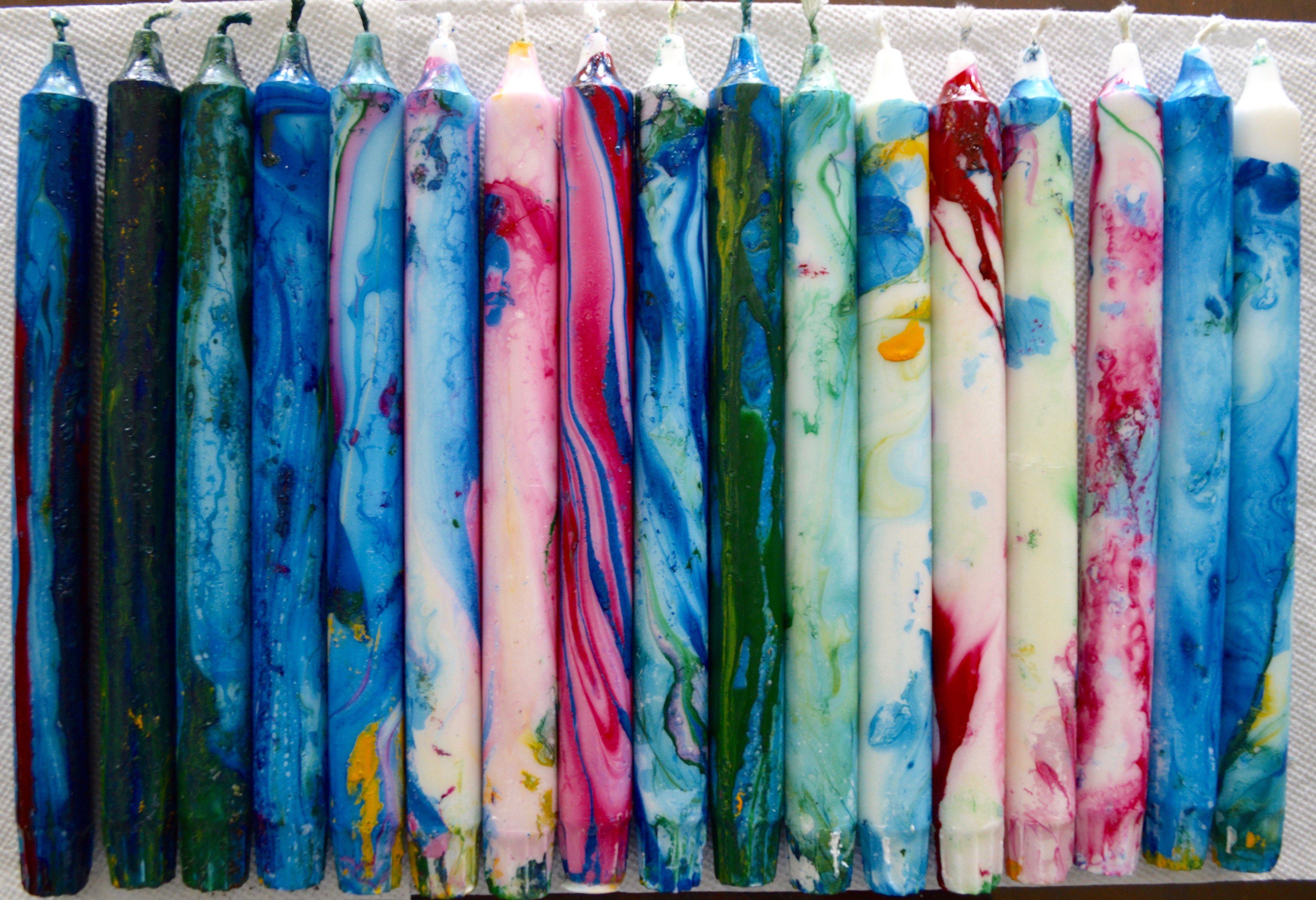 How to Marbelize Candles – Chefanie