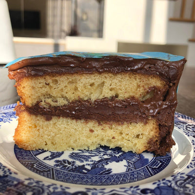 Yellow Cake with Mocha Frosting