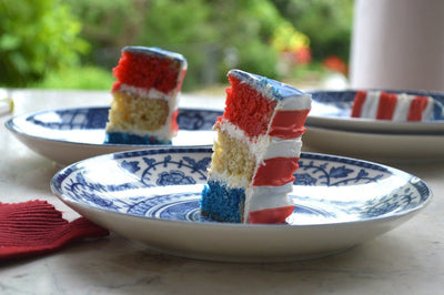 Red, White, & Blue Cake
