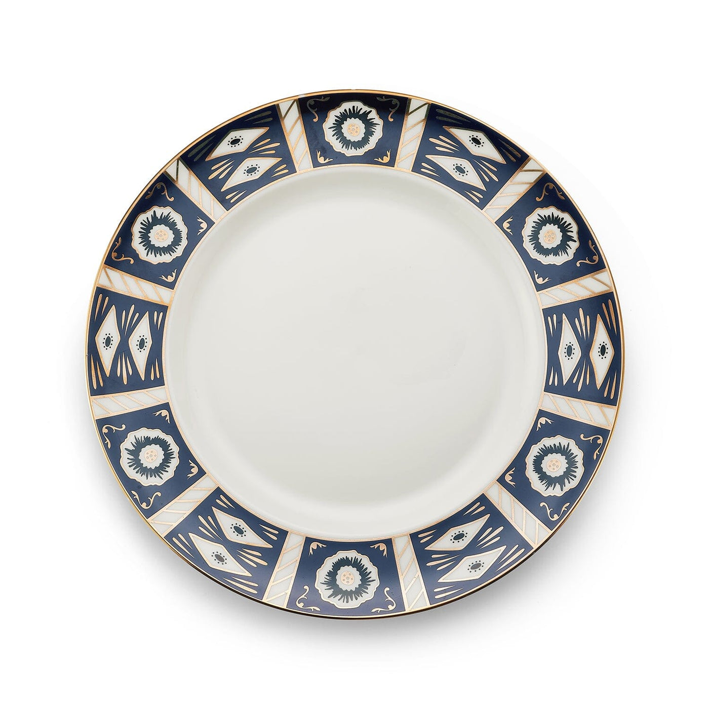 Navy Imari Dinner Plate imari inspired tableware with new colors for new age Chefanie 
