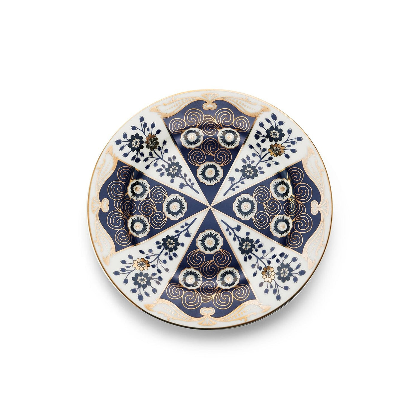 Navy Imari Salad Plate imari inspired tableware with new colors for new age Chefanie 