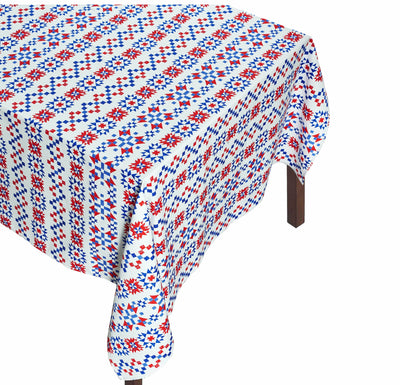 Patriotic Quilt Tablecloth July 4 Chefanie 