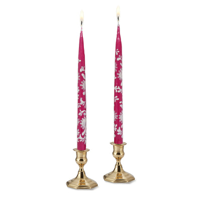 Pink Chinoiserie Tapers (2) Pink Flowers 2 Chefanie 