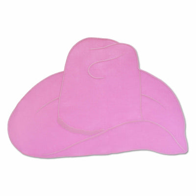 Pink Cowgirl Hat Placemat elegant cowboy rodeo tablescape ideas Chefanie 