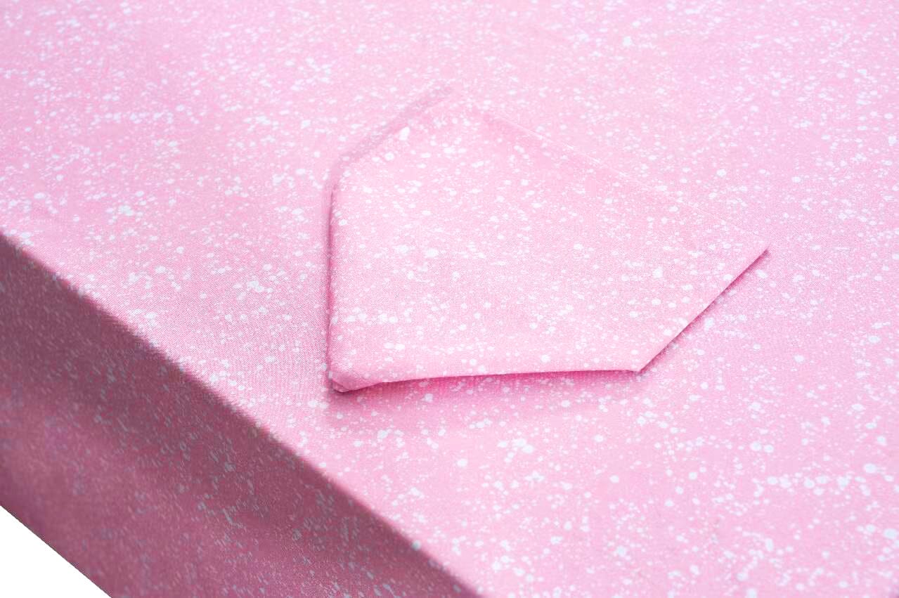 Pink Splatter Tablecloth pink splatter tableware for valentine's and easter Chefanie 