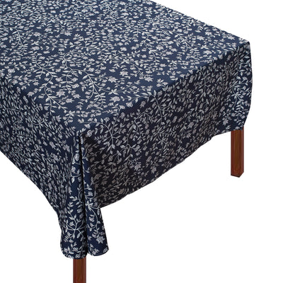 Blue Richmond Tablecloth blue chinoiserie table linens Chefanie 