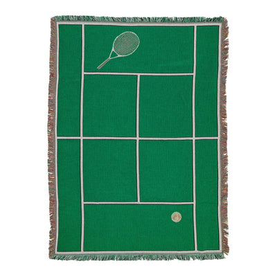 Tennis Court Blanket tennis inspired tableware Chefanie 