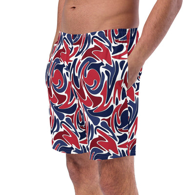 Psychedelic Patriotic Swim Trunks Psychedelic July 4 Table Decor Chefanie 2XS 