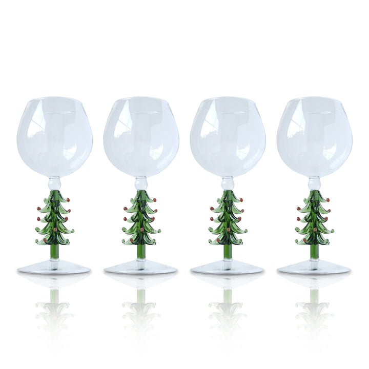 Christmas Stem Glass