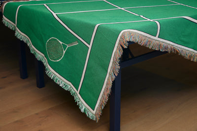 Tennis Court Blanket tennis inspired tableware Chefanie 