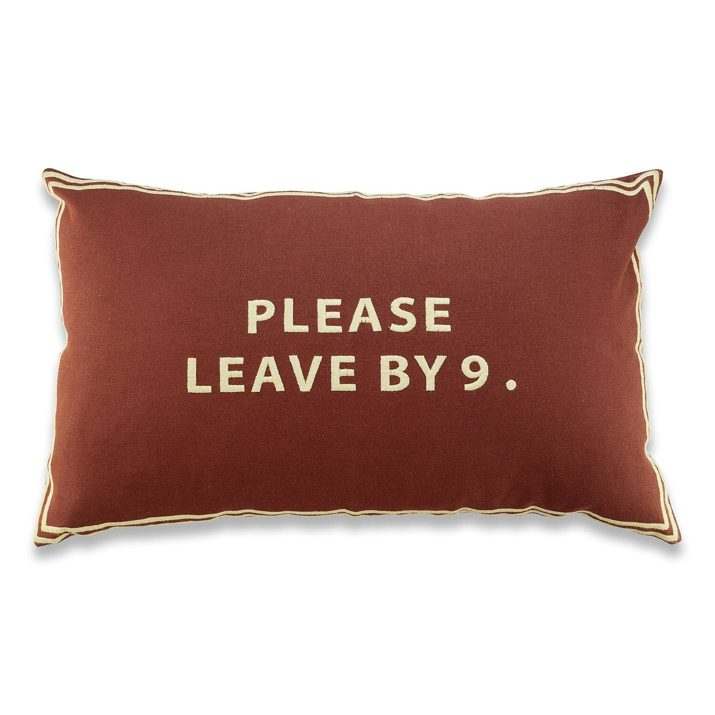Please Leave Pillowcase Inlaid table Chefanie Brown 