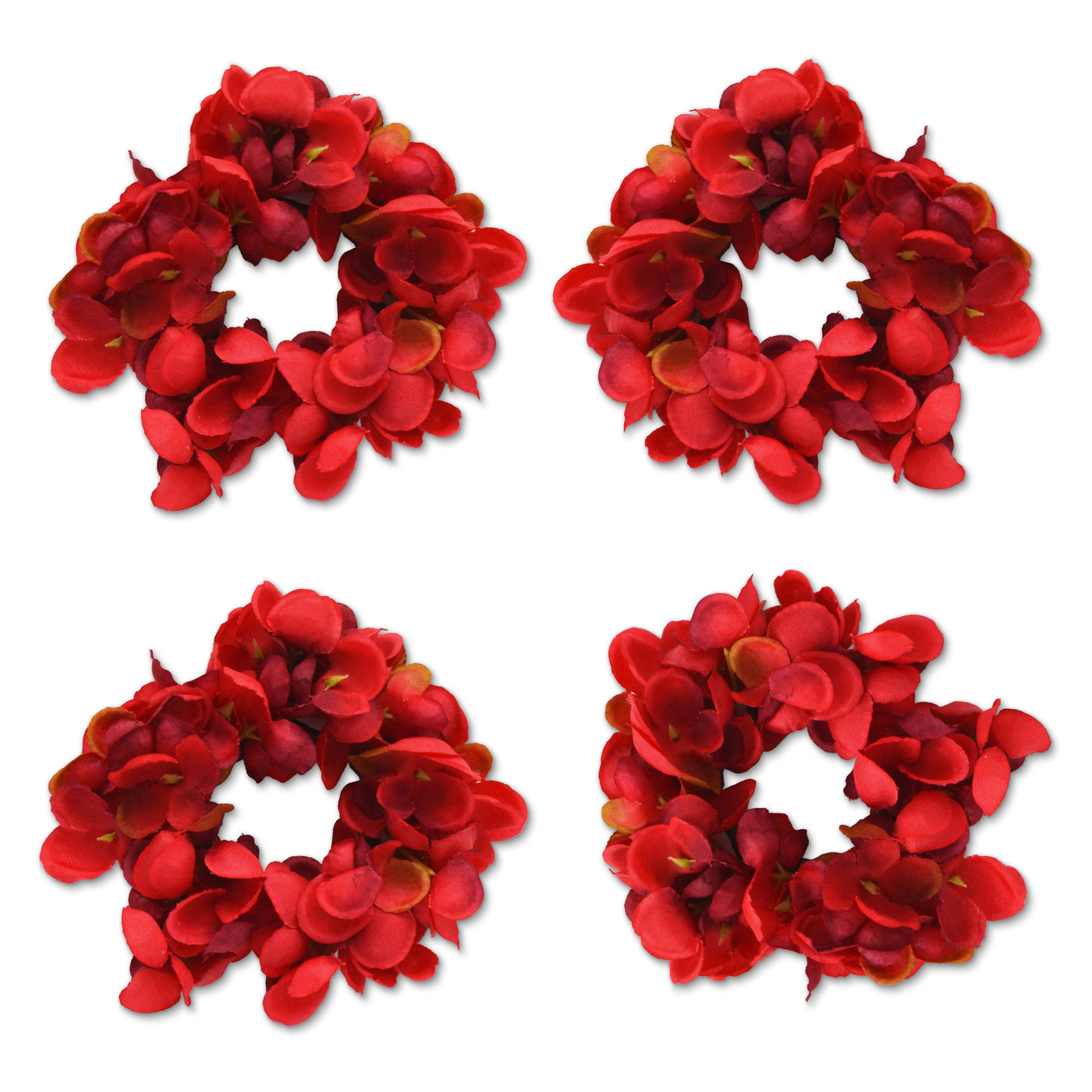 Red Petal Napkin Rings (4) red splatter tableware for valentine's Christmas and July 4 Chefanie 