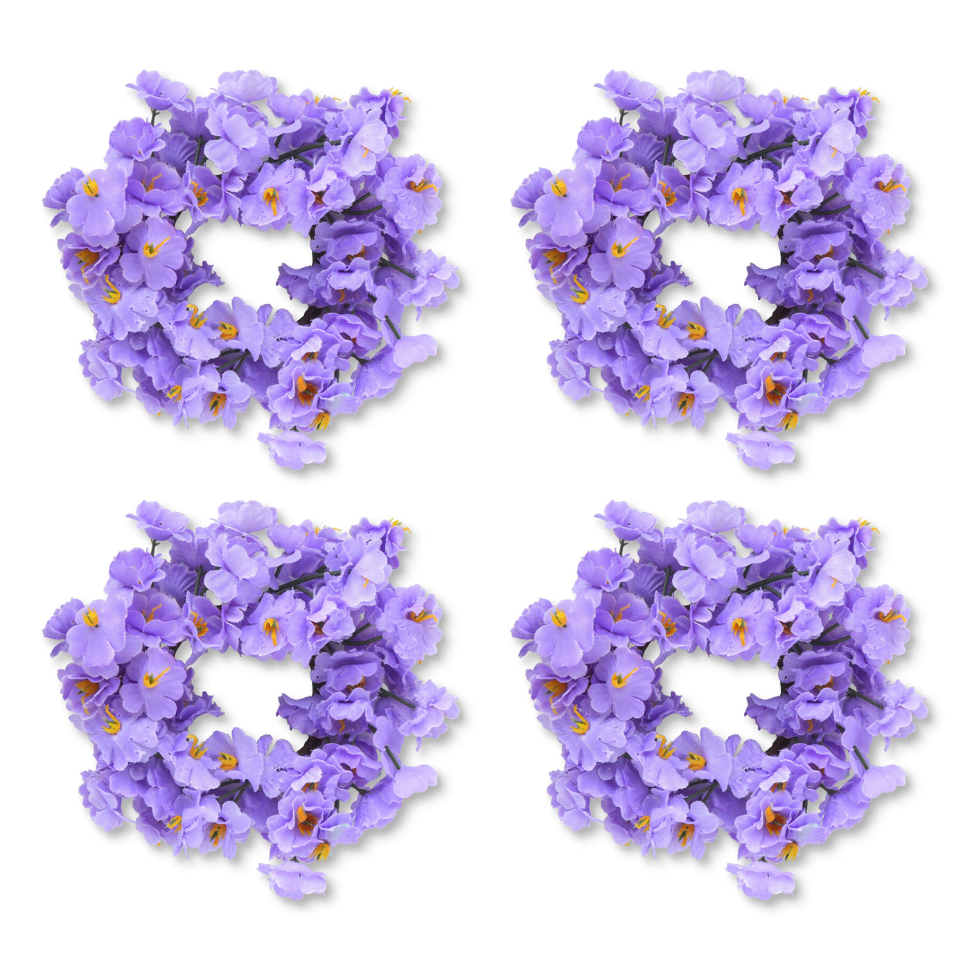 Violet Napkin Rings (4) Psychedelic 60s Easter Table Decor Chefanie 