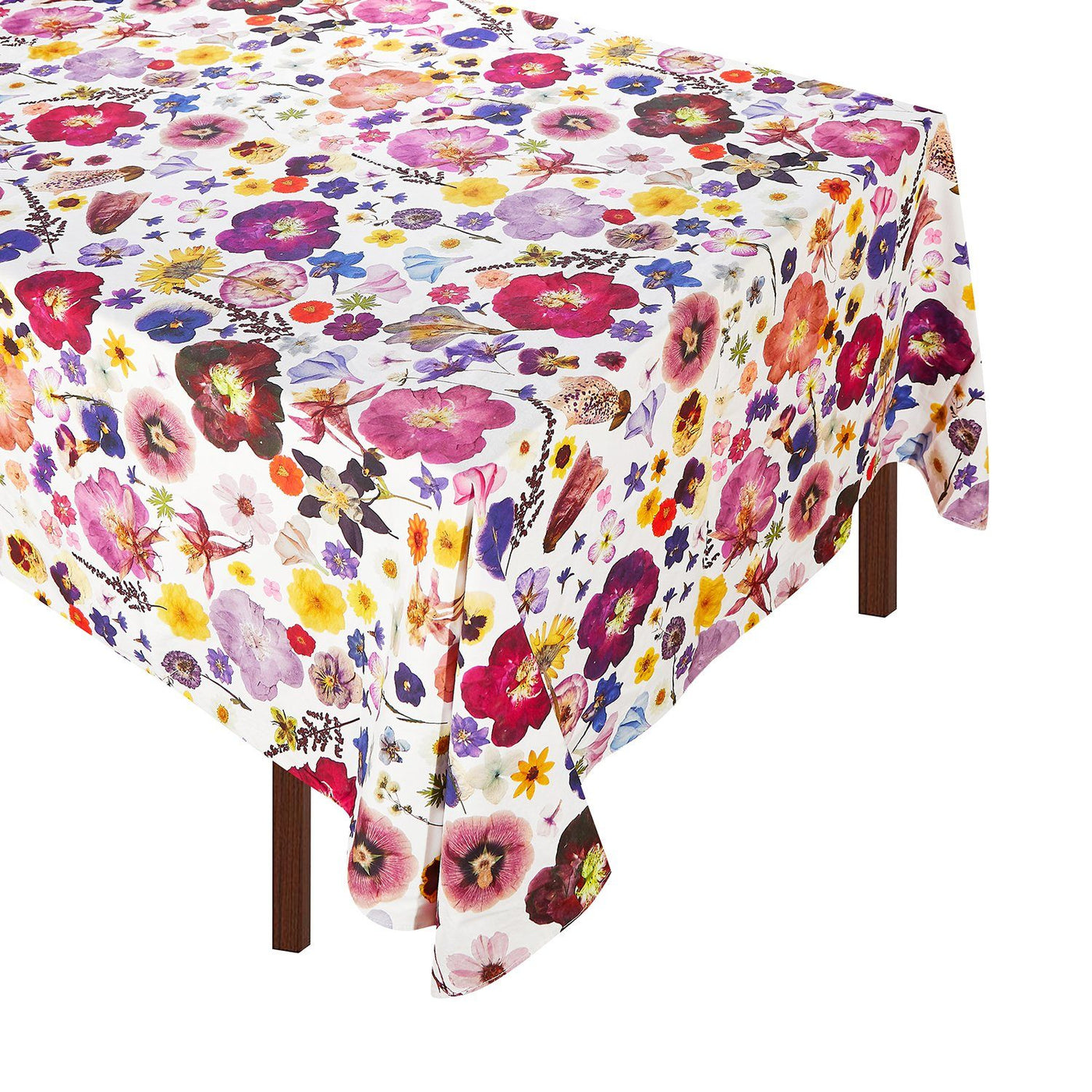 Pressed Flower Tablecloth Multicolored Chefanie 