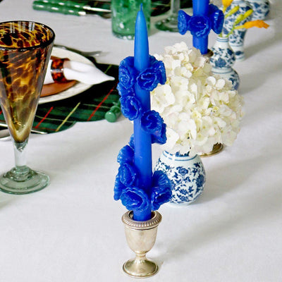 Blue Flower Candle Blue candle Chefanie 