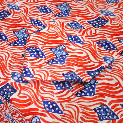 American Flag Tablecloth July 4 Chefanie 