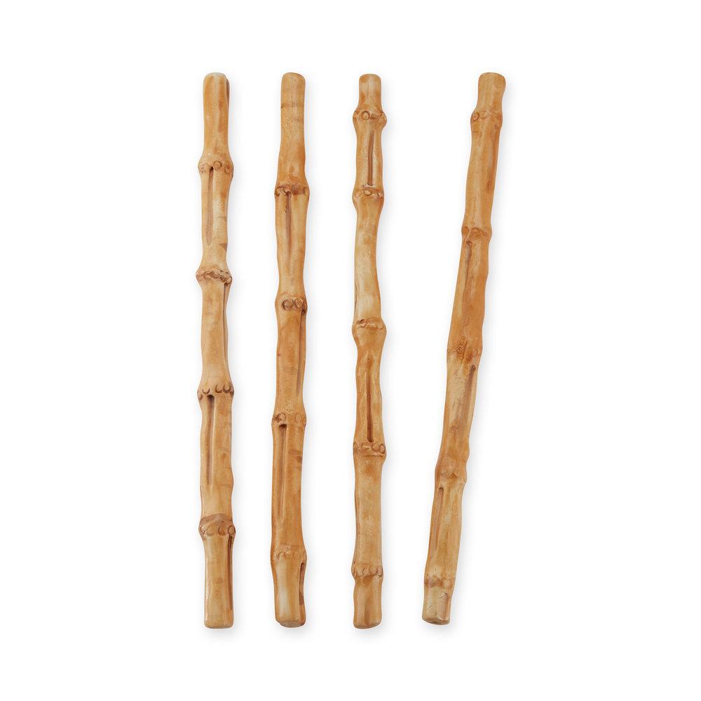 Ceramic Bamboo Straws, Set of 4 Bamboo Chefanie 
