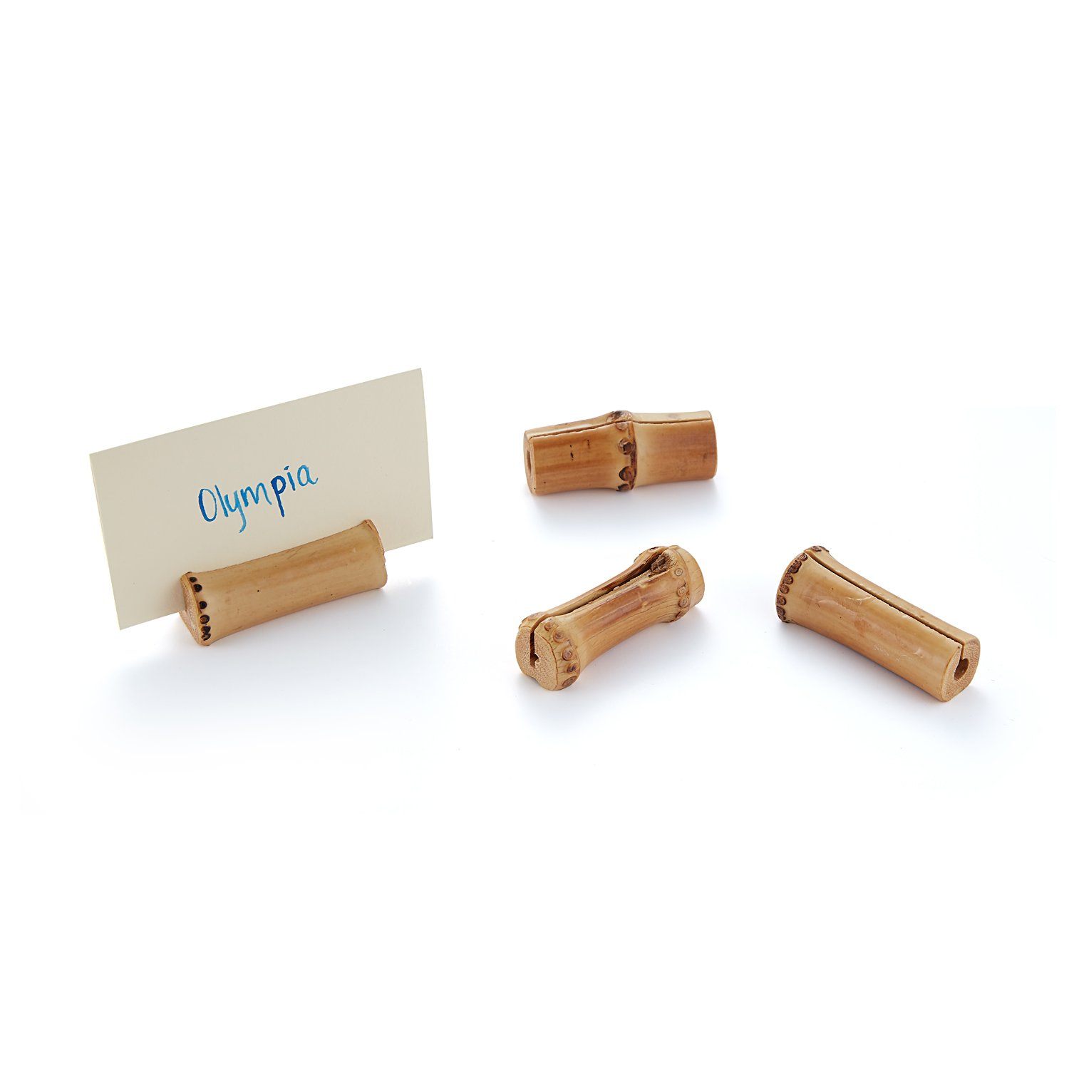 Bamboo Placecard Holders (4)