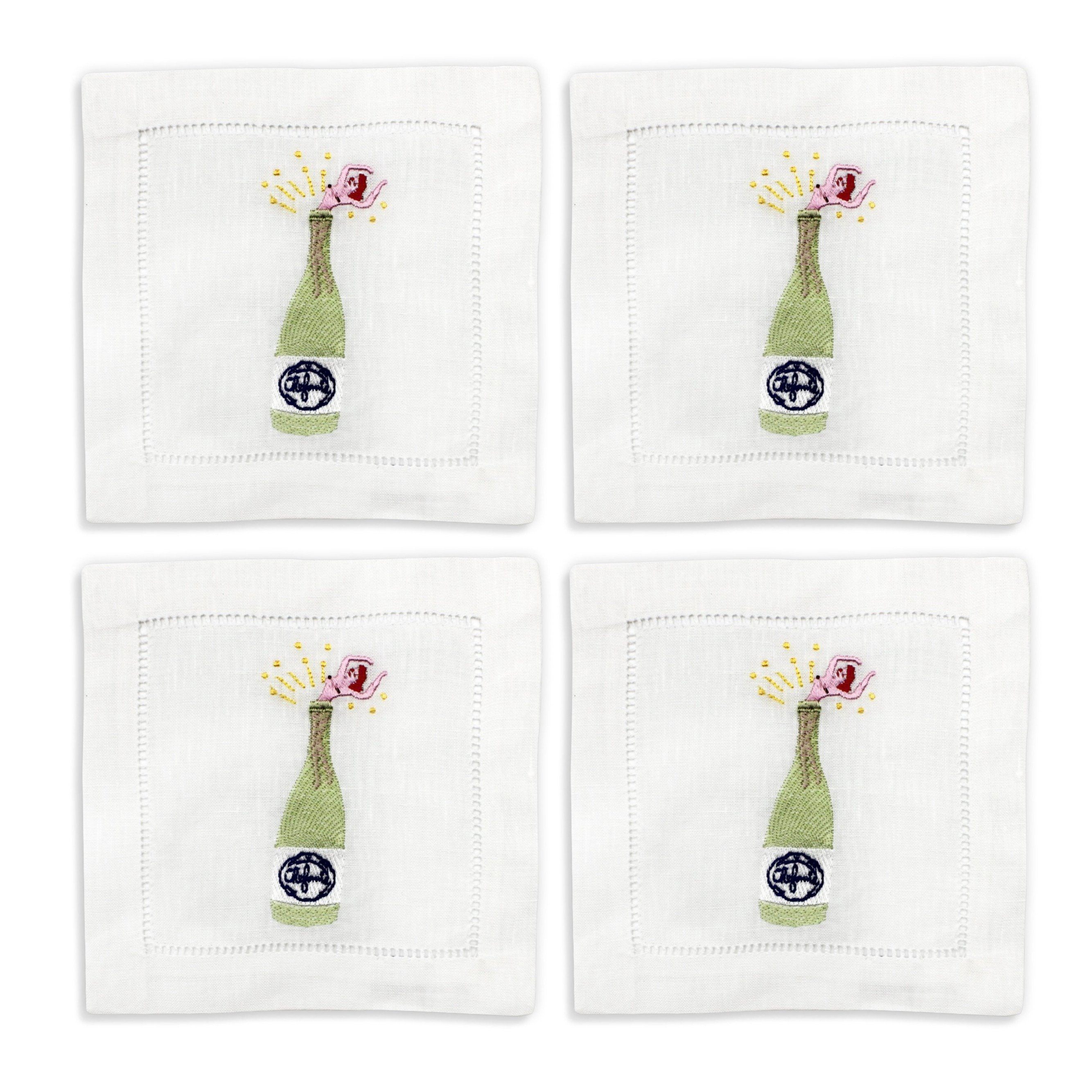 Champagne Girl Cocktail Napkins (4)