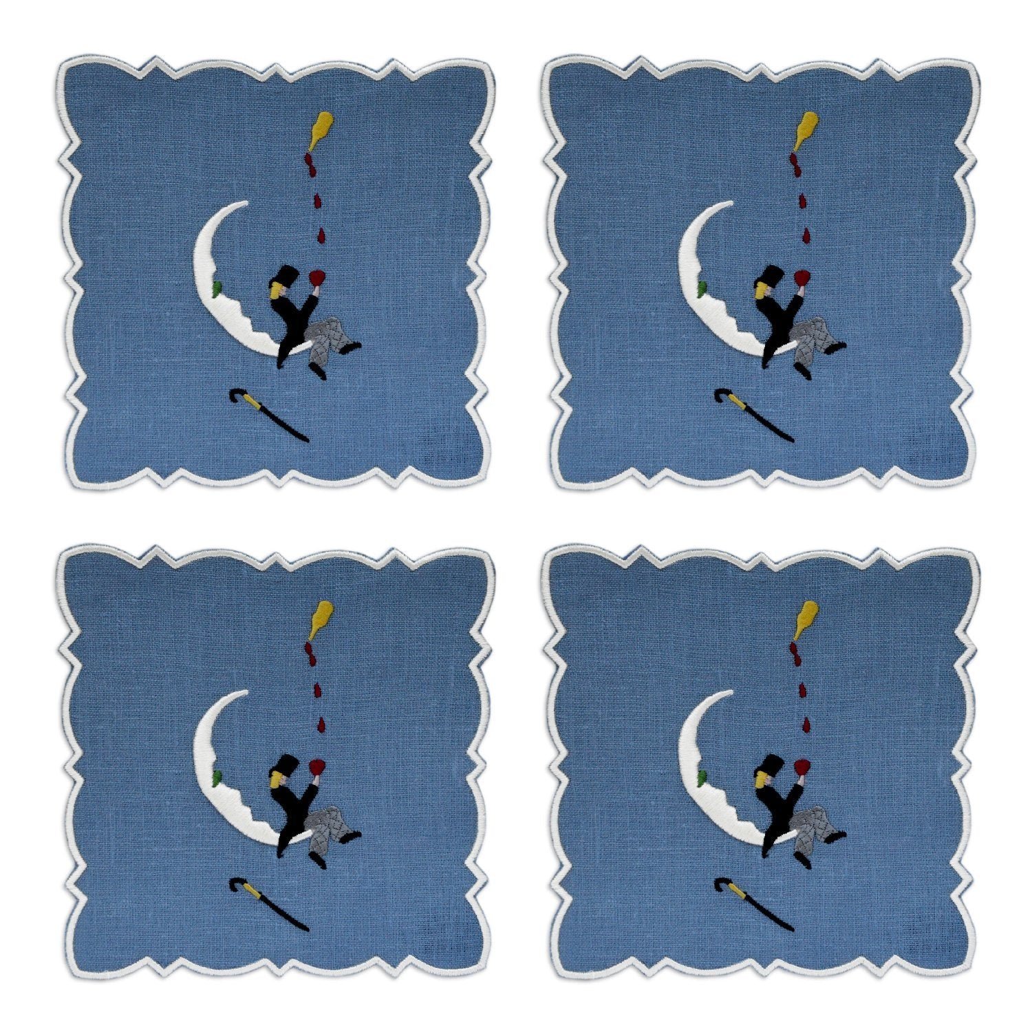 Man on the Moon Cocktail Napkins (4)
