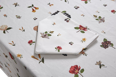 Dotted Floral Tablecloth Chintz Chefanie 