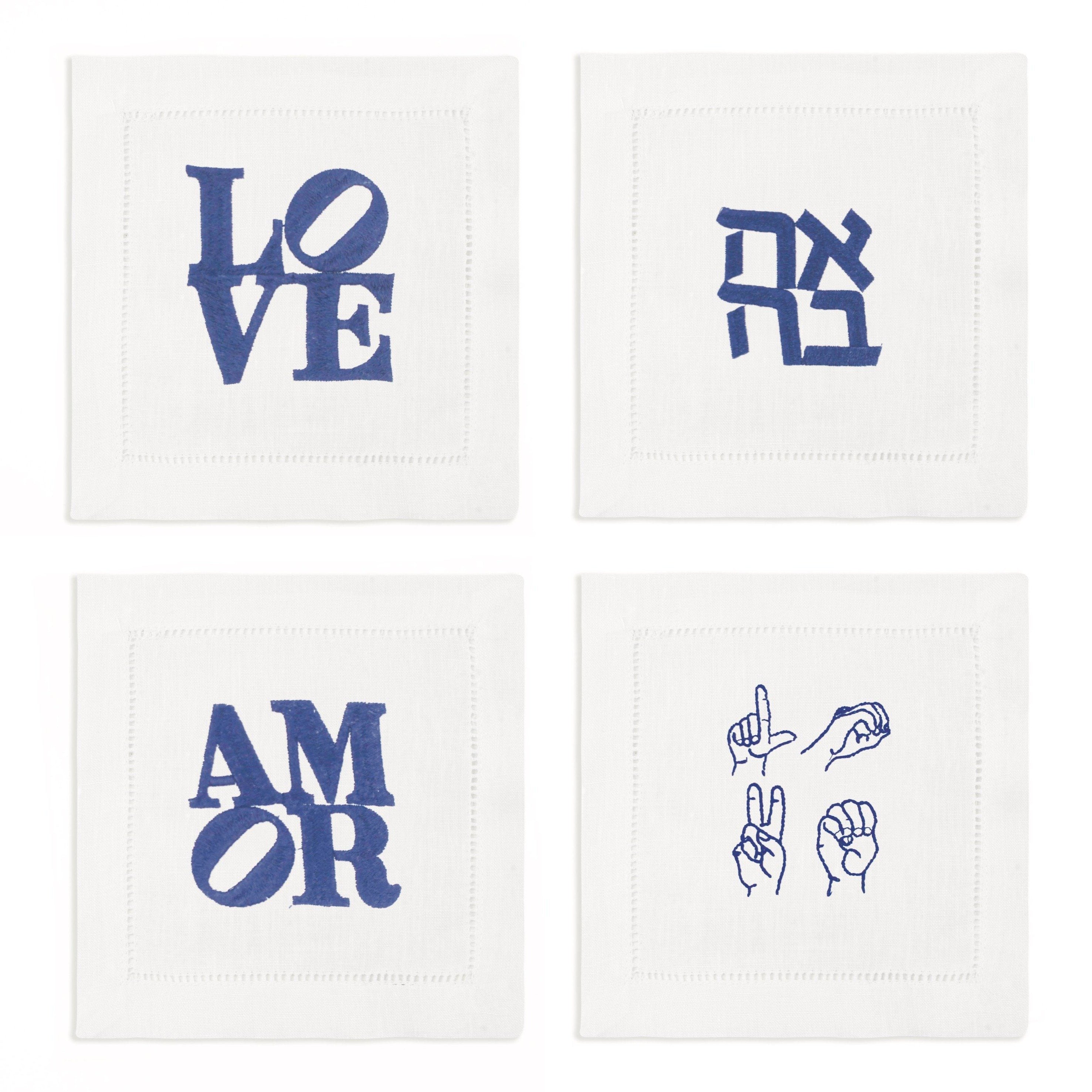 LOVE Cocktail Napkins (4)