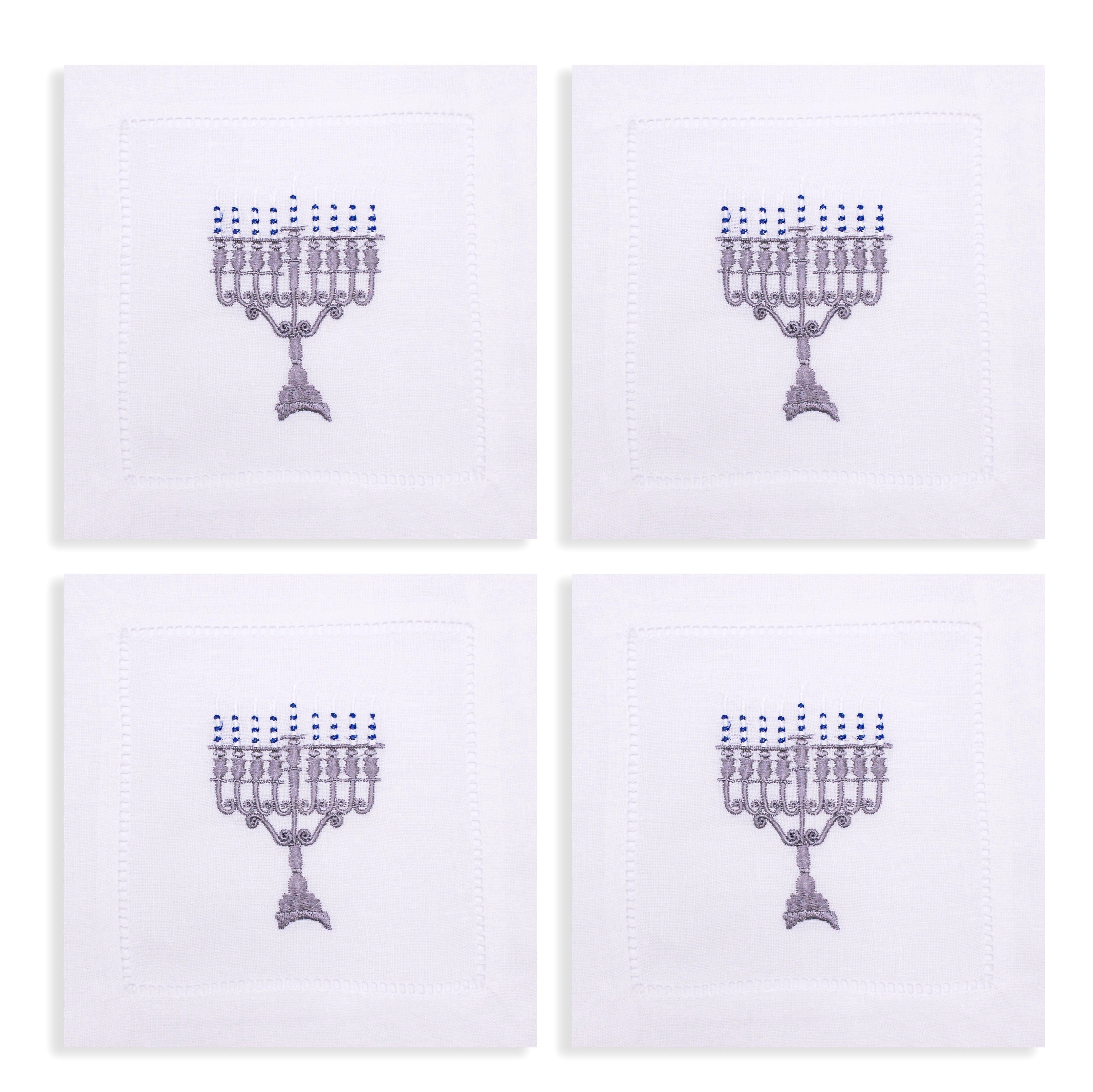Menorah Cocktail Napkins (4)