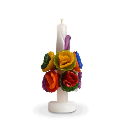 Mini Multicolored Flower Candle Candles Chefanie 
