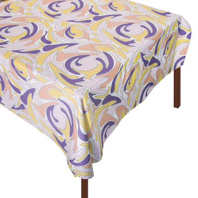 Psychedelic Spring Tablecloth Psychedelic 60s Easter Table Decor Chefanie 