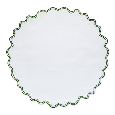 Timeless Green Placemat Timeless Green Squiggly Table Decorations Chefanie 