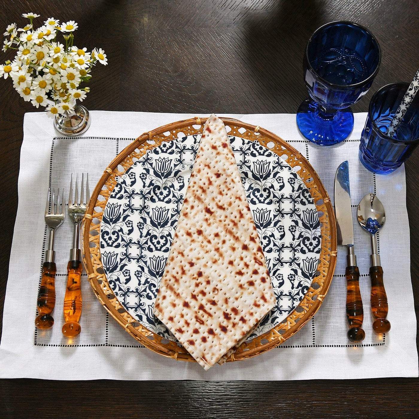 Matzah Dinner Napkins (4) Chefanie 