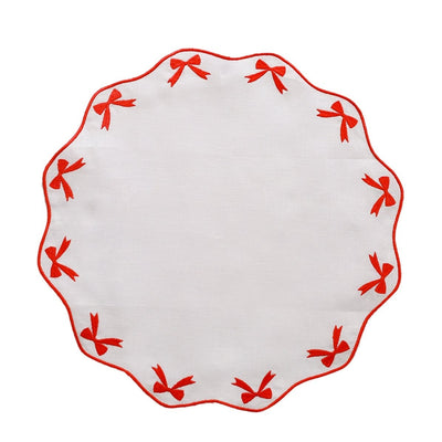 Red Bow Placemat red bow Chefanie 