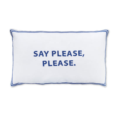 Say Please Pillowcase Inlaid table Chefanie 